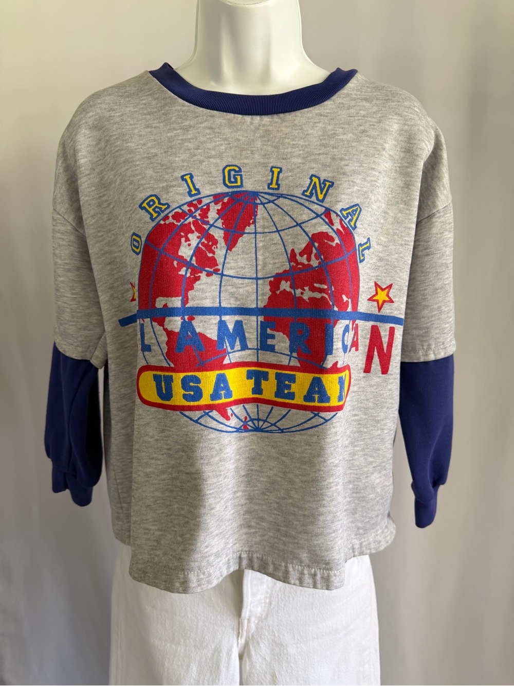 90s Jordache Sleepwear "Original All American USA Team" Crewneck Sweatshirt